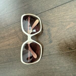 Marc Jacobs Oversized White Sunglasses